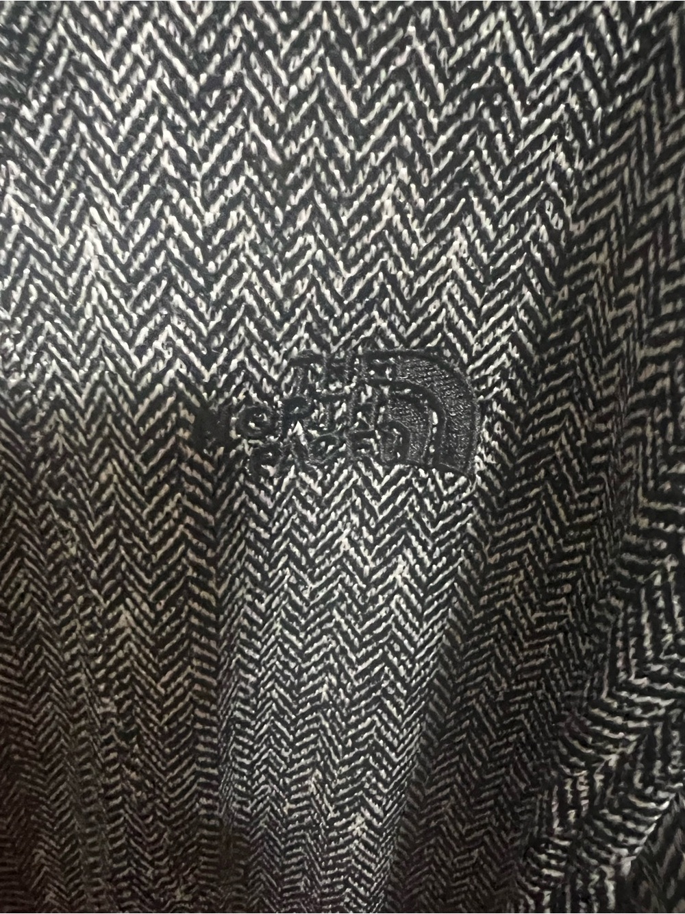The North Face Women's Gray Herringbone Full-Zip Jacket - Picture 3 of 4